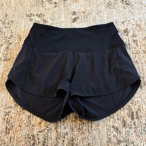 Lululemon Speed Up Black Women's Athletic Shorts